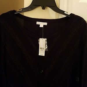 New York and Co. Black Long Sleeve Cardigan